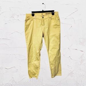 NY&Co | Yellow Low-Rise Skinny Ankle Jeans